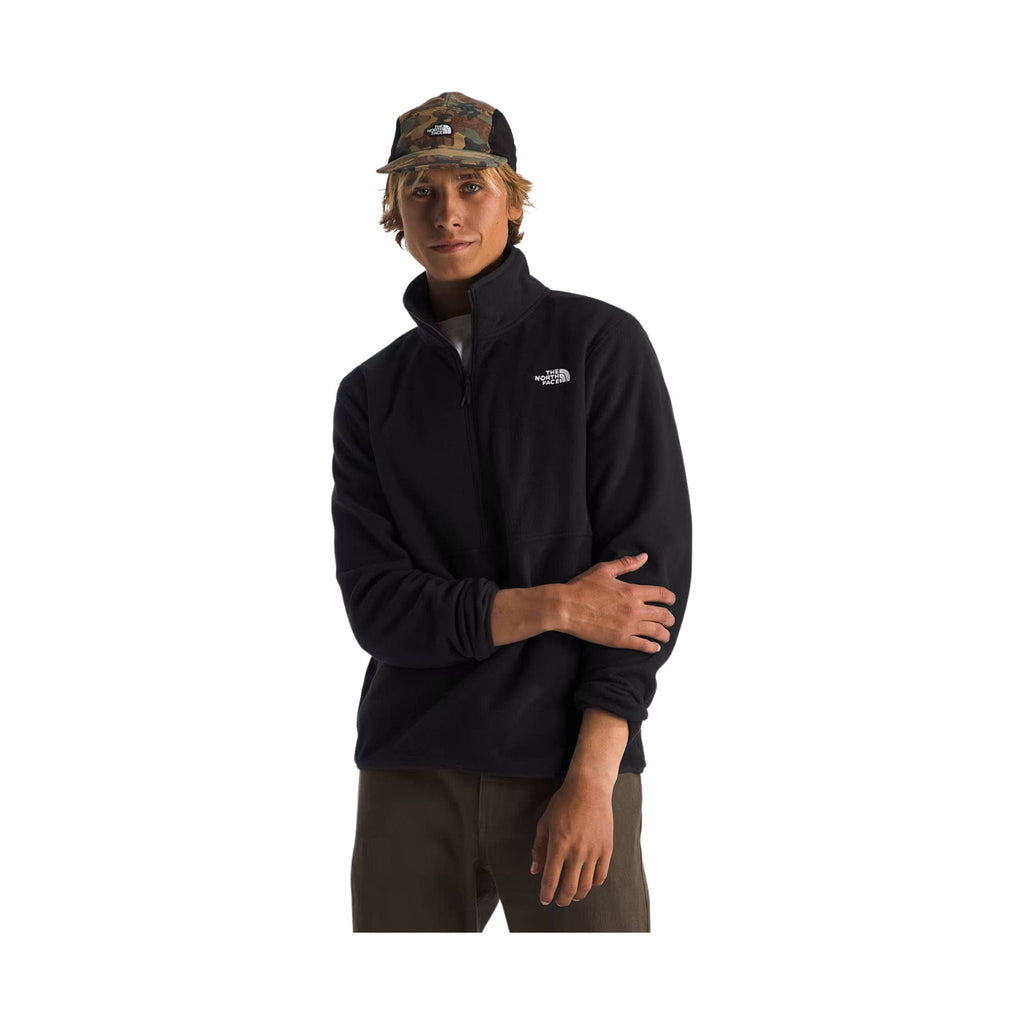 The North Face Men's Glacier Fleece Half Zip - Black - Lenny's Shoe & Apparel