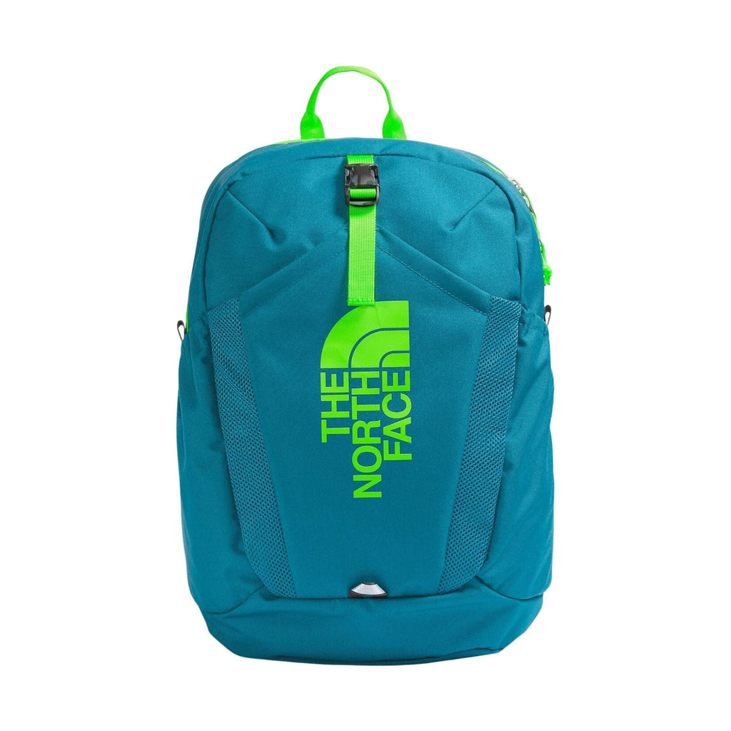 The North Face Youth Mini Recon Backpack - Blue Moss/Safety Green - Lenny's Shoe & Apparel