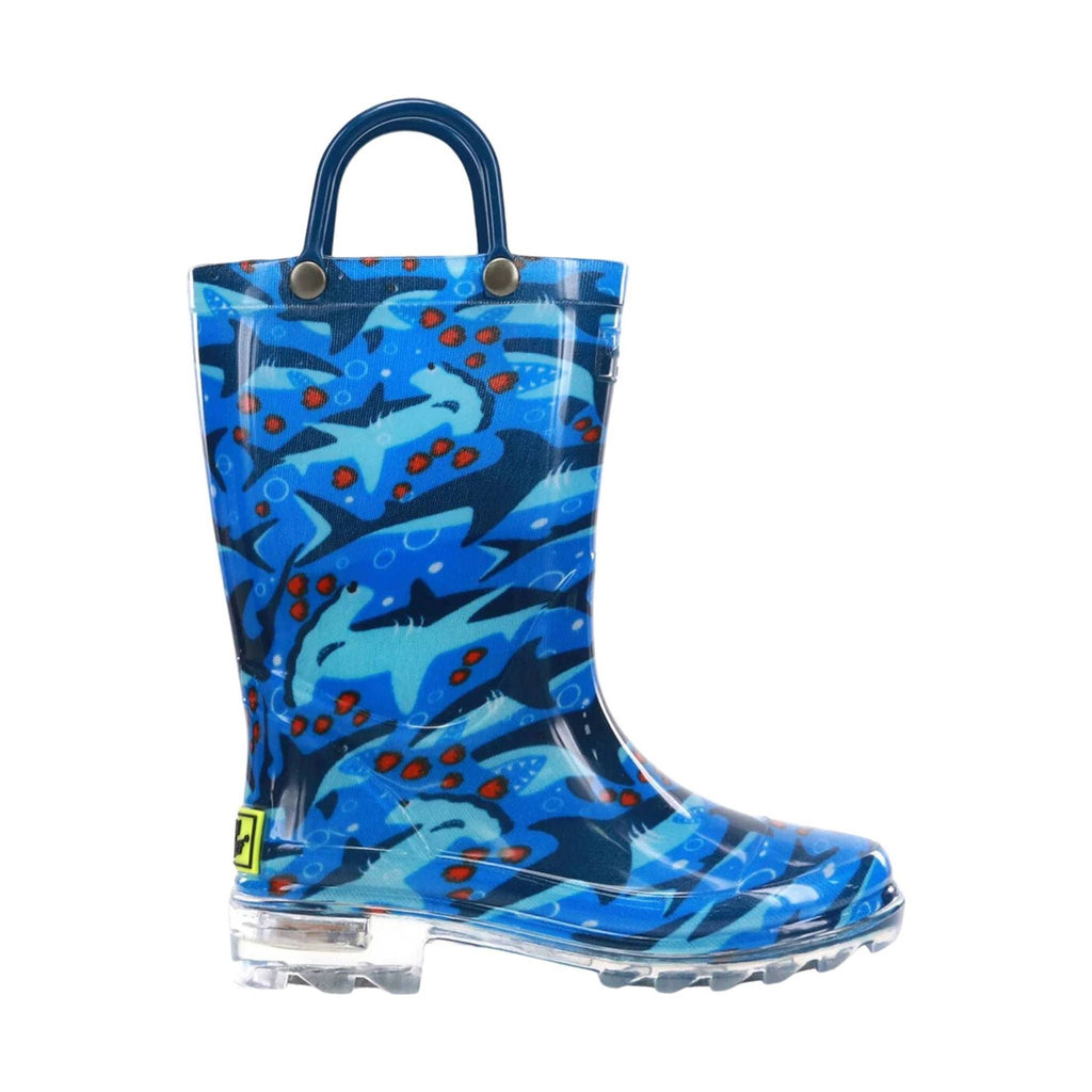 Western Chief Kids' Chase Lighted Rain Boot - Blue - Lenny's Shoe & Apparel