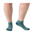 Wide Open Women's Solid Cushioned No Show Socks - Light Teal - Lenny's Shoe & Apparel