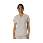 Wonder Wink Women's Flex n Reach V Neck Scrub Top - Cloud - Lenny's Shoe & Apparel