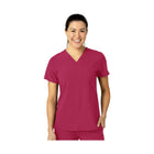 Wonder Wink Women's Flex n Reach V Neck Scrub Top - Viva Magenta - Lenny's Shoe & Apparel