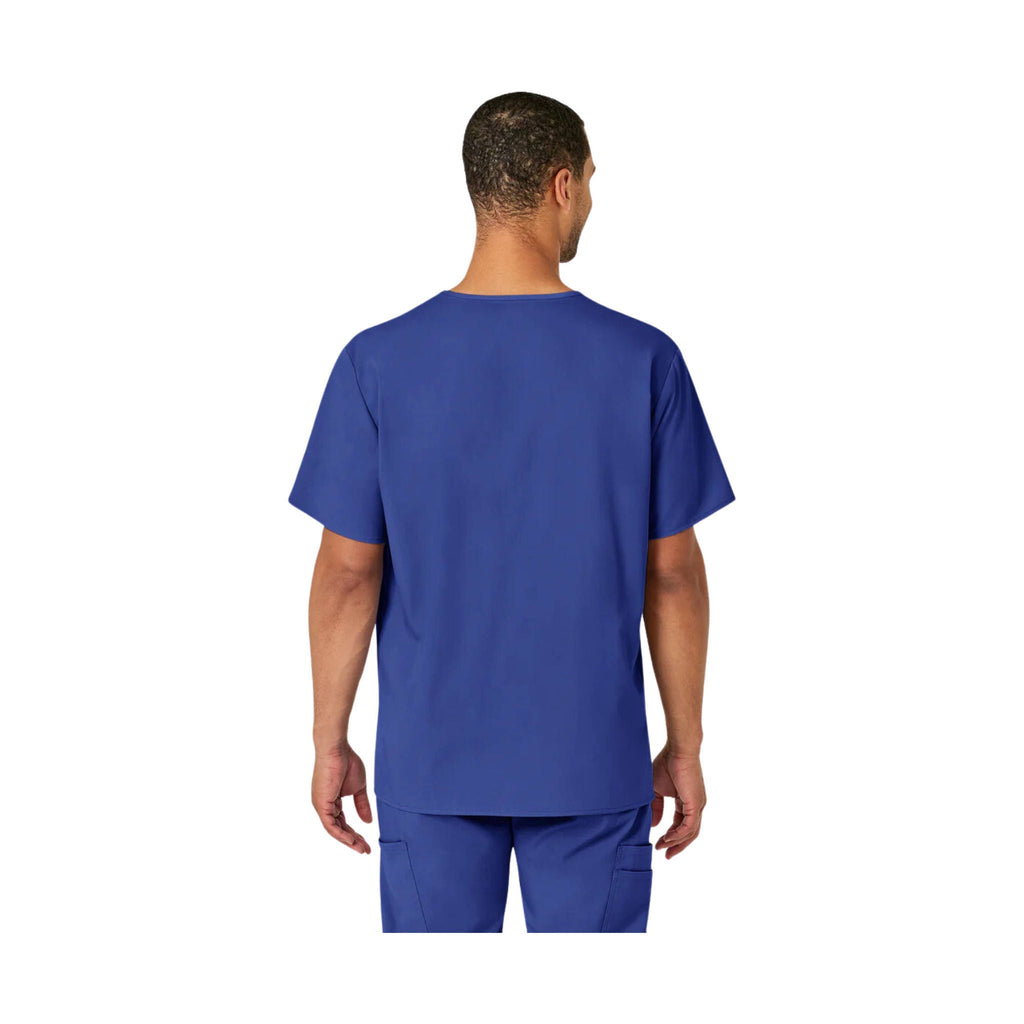 WonderWink Men's Pro V Neck Scrub Top - Galaxy Blue - Lenny's Shoe & Apparel