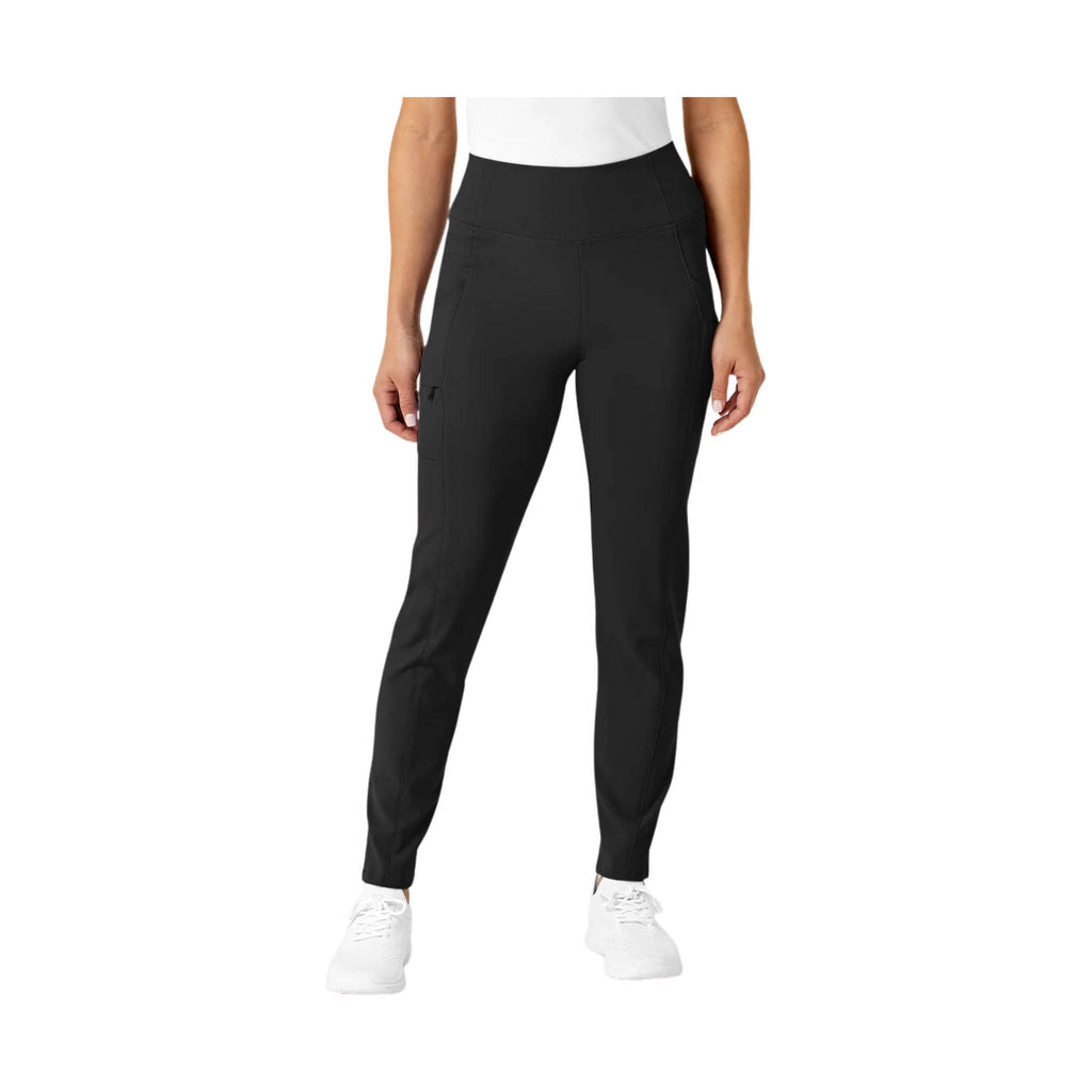 WonderWink Renew Women's High Waist Pant Power Scrub Pant - Black - Lenny's Shoe & Apparel