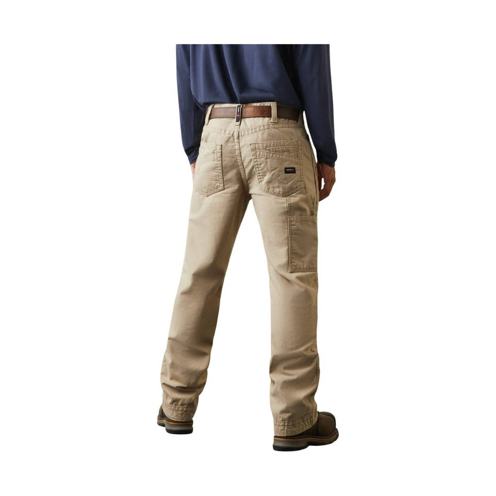 Ariat Men's Flame Resistant M4 Relaxed Workhorse Boot Cut Pant - Khaki - Lenny's Shoe & Apparel