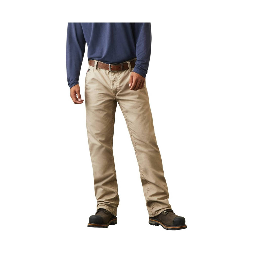 Ariat Men's Flame Resistant M4 Relaxed Workhorse Boot Cut Pant - Khaki - Lenny's Shoe & Apparel