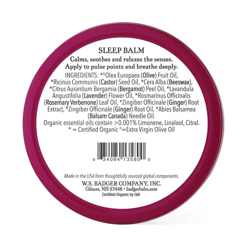 Badger Sleep Balm .75oz Tin - Lenny's Shoe & Apparel