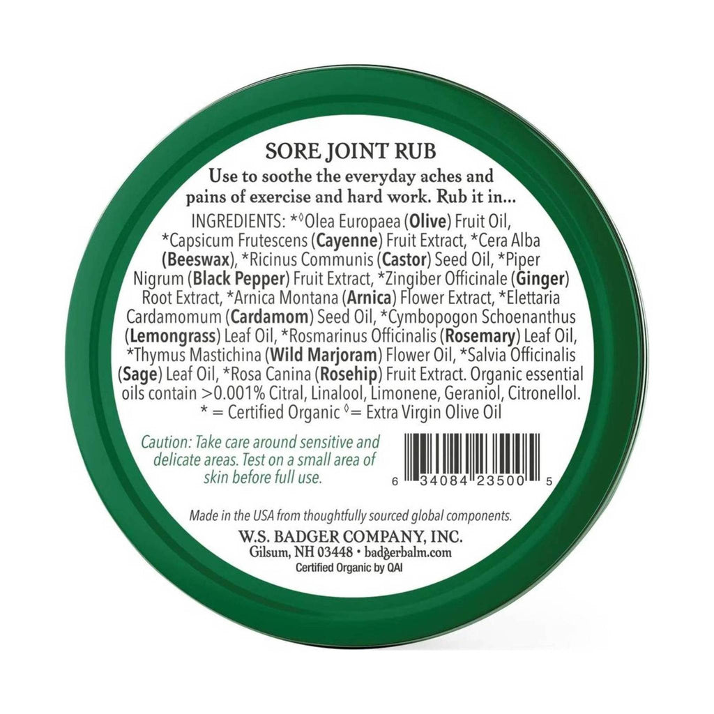 Badger Sore Joint Rub .75oz Tin - Lenny's Shoe & Apparel