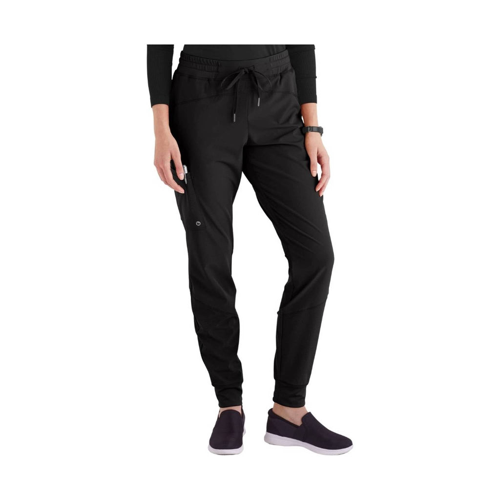 Barco Women's 3 Pocket Cargo Jogger Scrub Pant - Black - Lenny's Shoe & Apparel