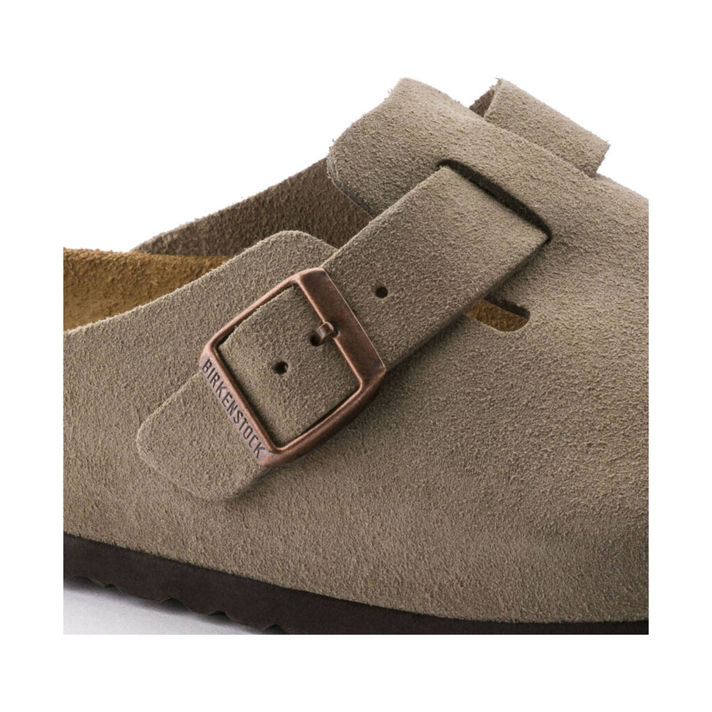 Birkenstock Boston Soft Footbed - Suede Taupe - Lenny's Shoe & Apparel