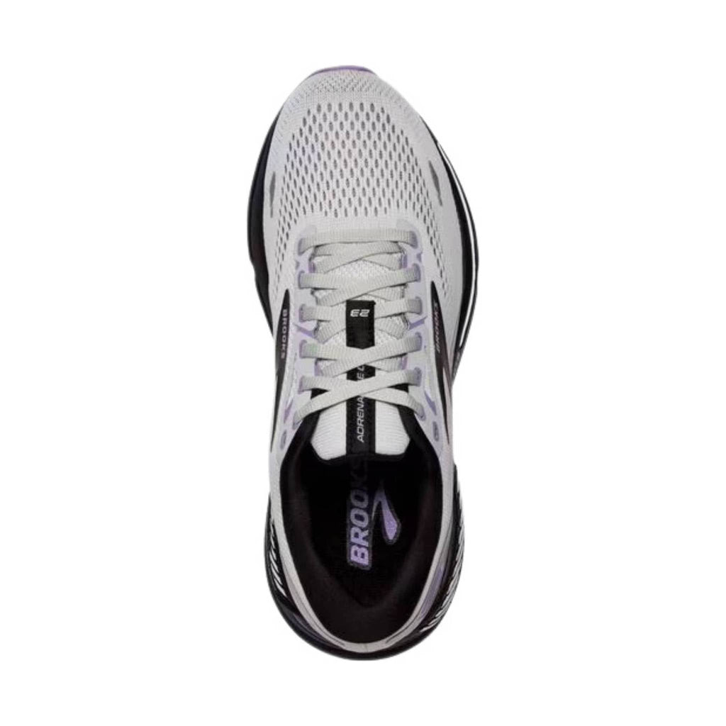 Brooks Women's Adrenaline GTS 23 Running Shoe - Grey/Black/Purple - Lenny's Shoe & Apparel