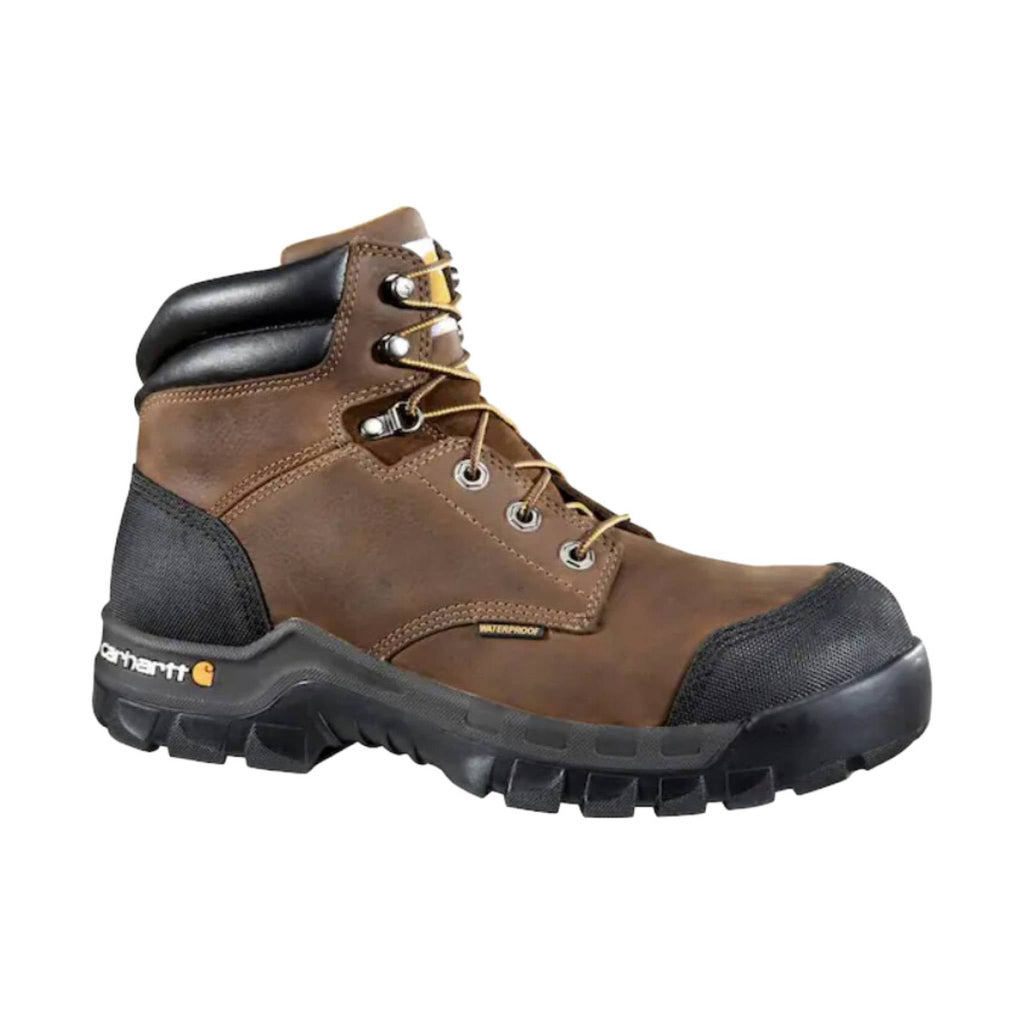 Carhartt Men's 6-Inch Rugged Flex Waterproof Composite-Toe Boot - Brown - Lenny's Shoe & Apparel