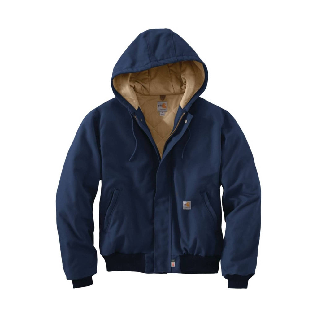 Carhartt Men's Flame Resistant Duck Active Jacket - Dark Navy - Lenny's Shoe & Apparel