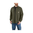 Carhartt Men's Relaxed Fit Canvas Fleece Jacket - Basil - Lenny's Shoe & Apparel