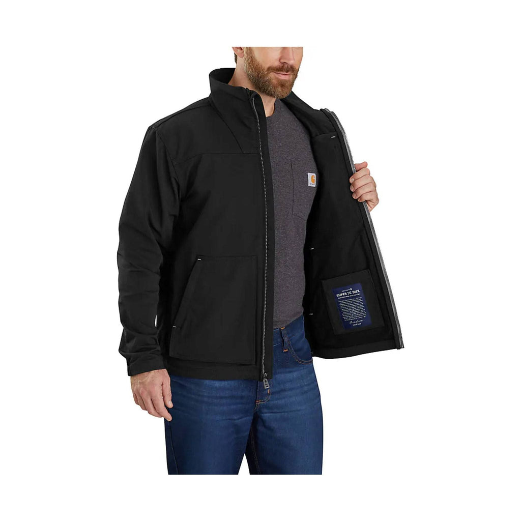 Carhartt Men's Super Dux Relaxed Fit Lightweight Mock Neck Jacket - Black - Lenny's Shoe & Apparel