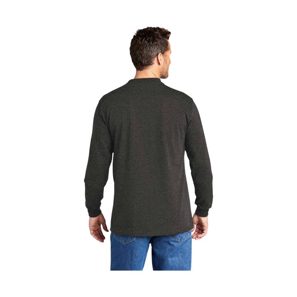 Carhartt Men's Workwear Long Sleeve Henley - Carbon Heather - Lenny's Shoe & Apparel