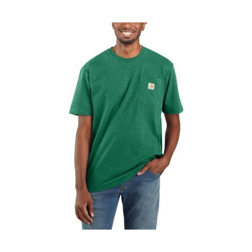 Carhartt Men's Workwear Pocket T-Shirt - North Woods Heather Green - Lenny's Shoe & Apparel