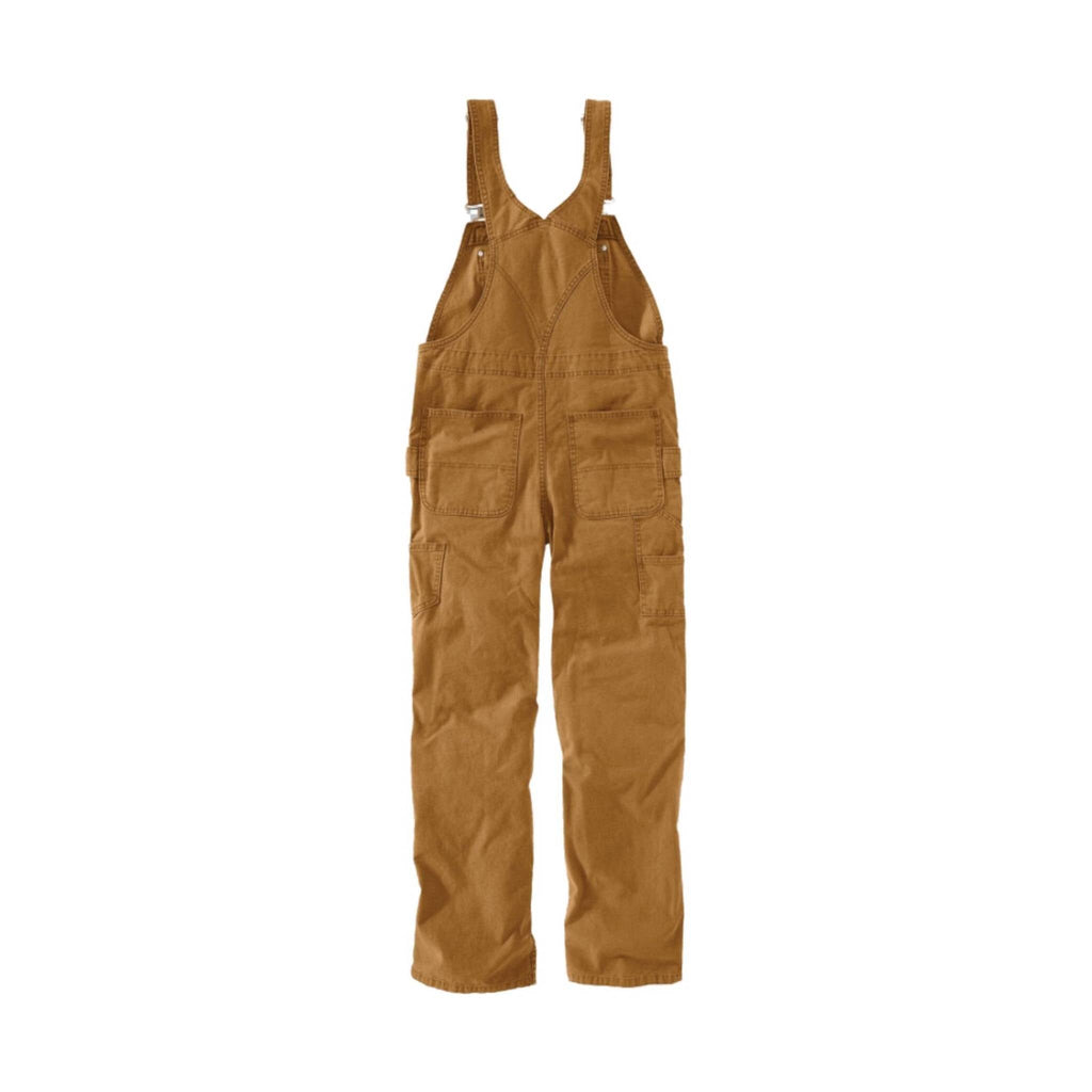 Carhartt Women's Rugged Flex Loose Fit Canvas Bib Overall - Carhartt Brown - Lenny's Shoe & Apparel