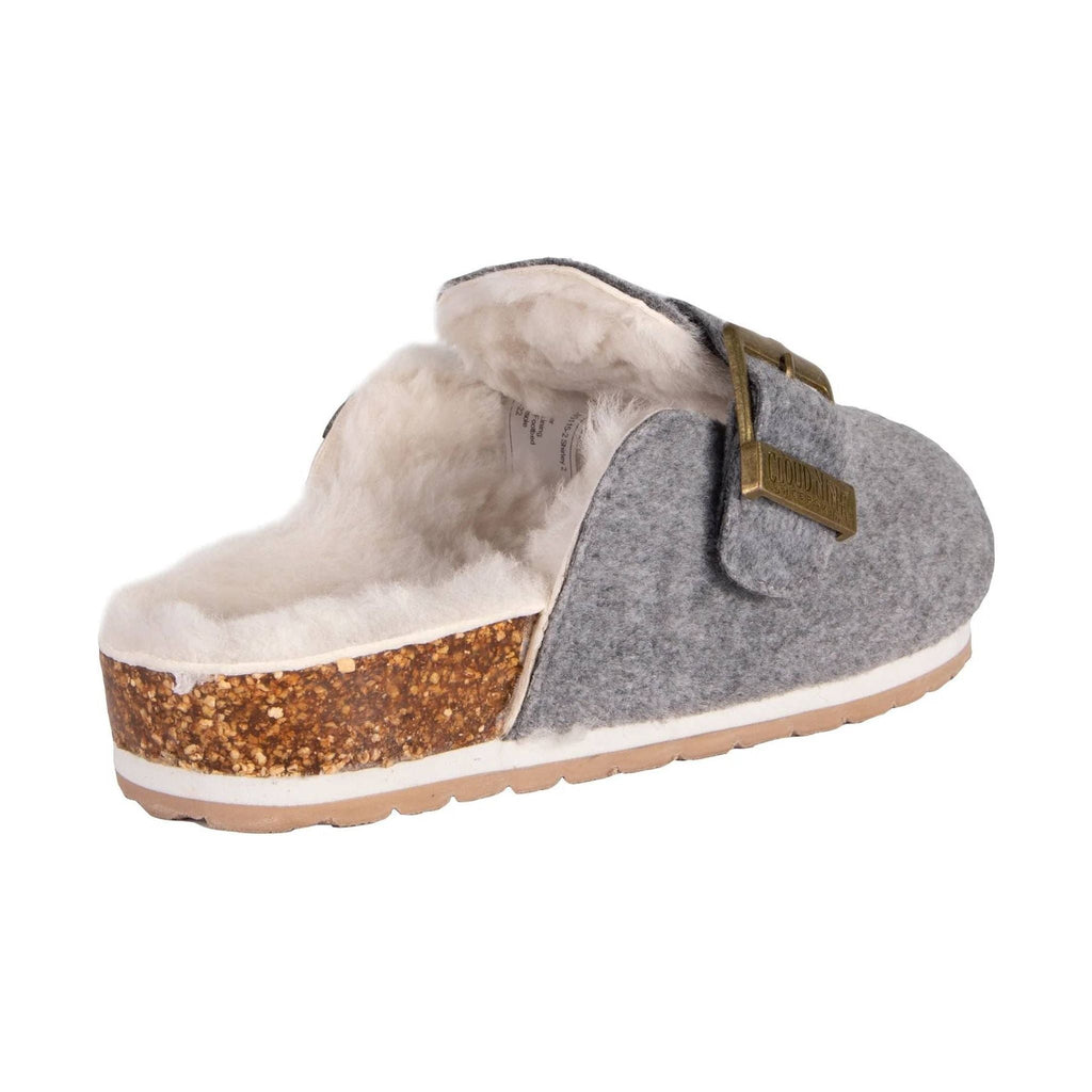 Cloud Nine Women's Shirley Scuff Slippers - Grey Suede - Lenny's Shoe & Apparel