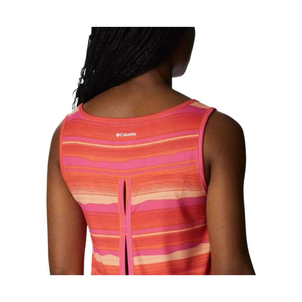 Columbia Women's Chill River Tank - Sunset Orange/Horizons Stripe - Lenny's Shoe & Apparel