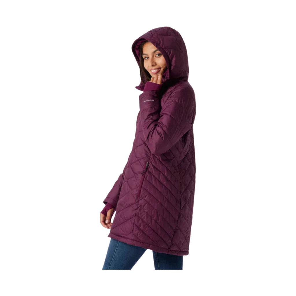 Columbia Women's Heavenly Long Hooded Jacket - Marionberry - Lenny's Shoe & Apparel