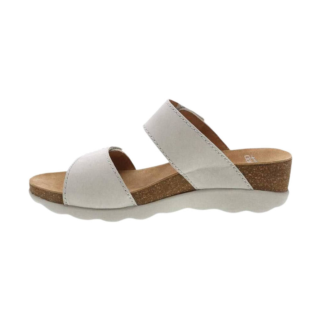 Dansko Women's Maddy Sandal - Ivory Milled Nubuck - Lenny's Shoe & Apparel