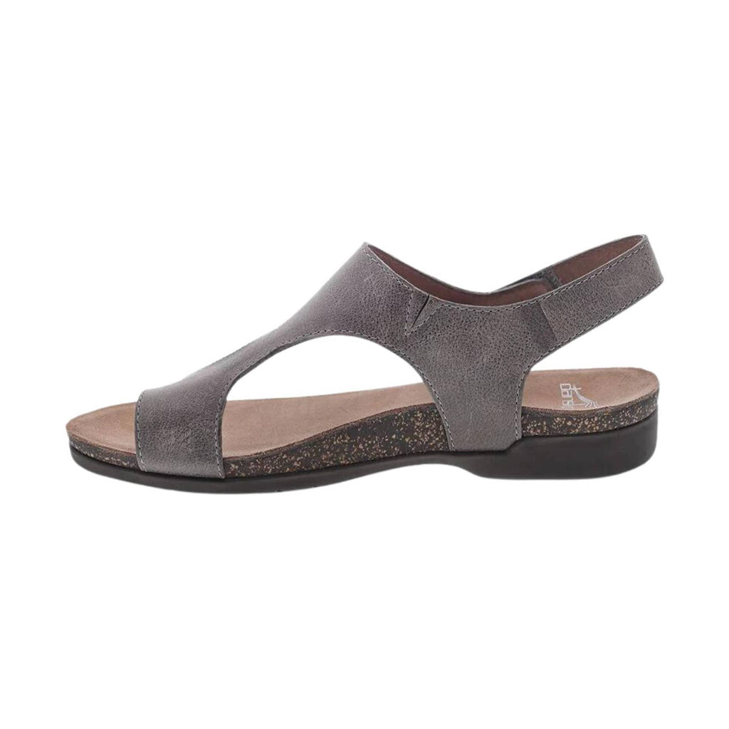 Dansko Women's Reece Sandal - Stone Waxy Burnished - Lenny's Shoe & Apparel