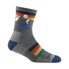 Darn Tough Vermont Kids' Sunset Ridge Jr Micro Crew Lightweight With Cushion Hiking Sock - Gray - Lenny's Shoe & Apparel