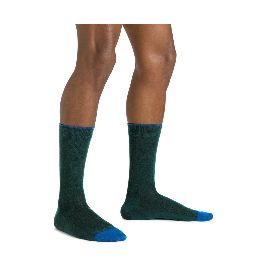 Darn Tough Vermont Men's Solid Crew Lightweight Lifestyle Sock - Bottle - Lenny's Shoe & Apparel