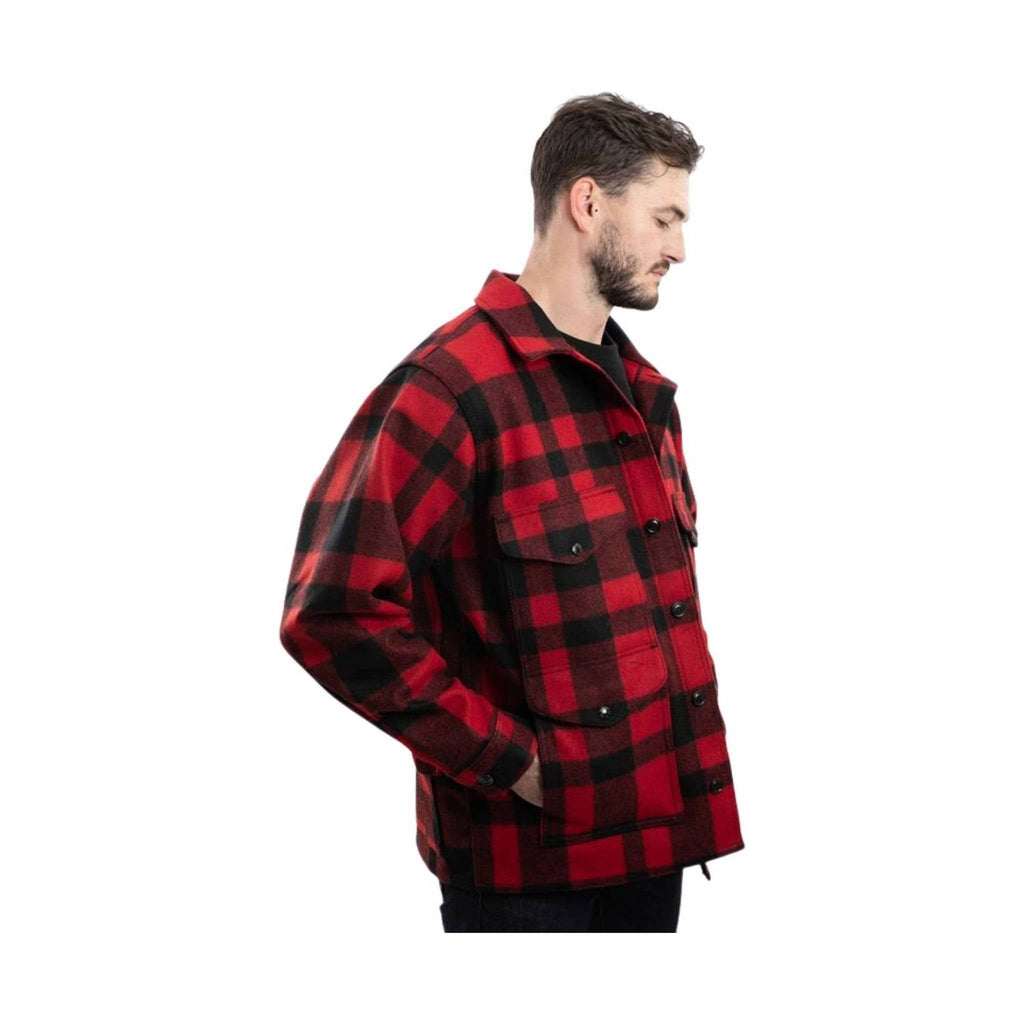 Filson Men's Mackinaw Wool Cruiser - Red/Black Plaid - Lenny's Shoe & Apparel