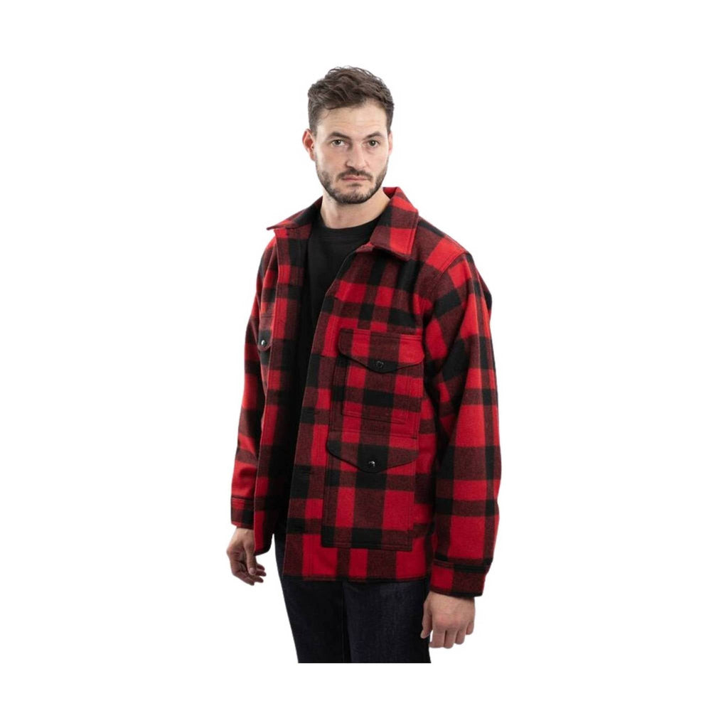 Filson Men's Mackinaw Wool Cruiser - Red/Black Plaid - Lenny's Shoe & Apparel