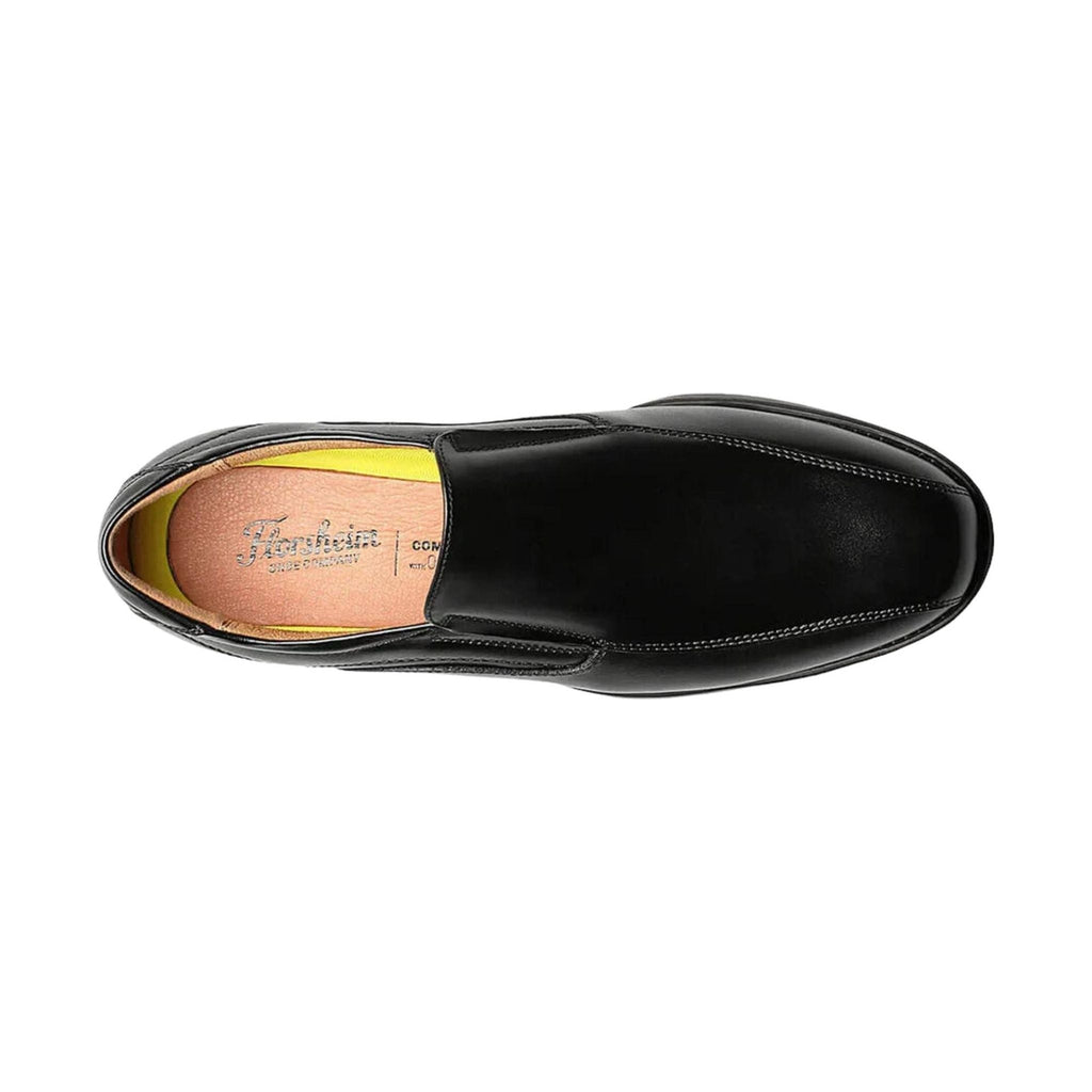 Florsheim Men's Midtown Bike Toe Slip On Shoe - Black - Lenny's Shoe & Apparel