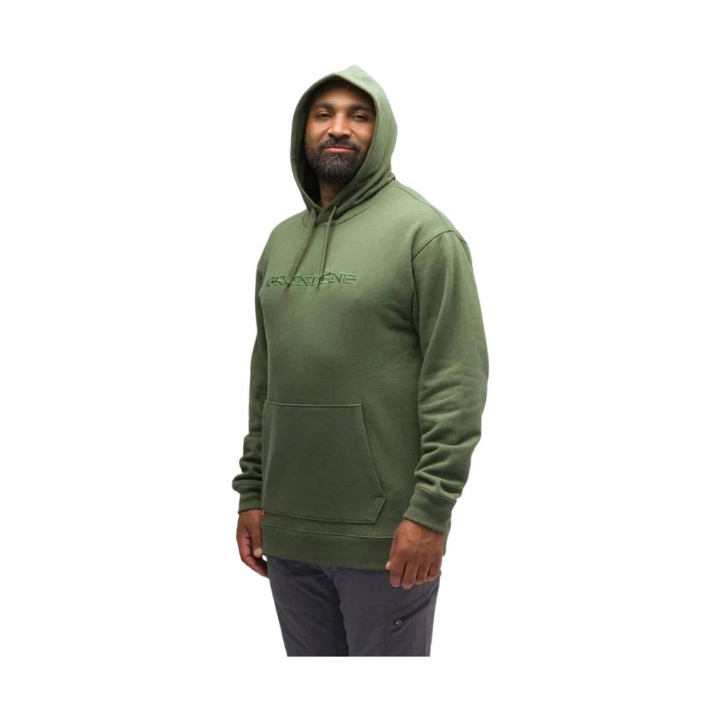 Grundens Men's Woodmark Embroidered Hoodie - Deep Depth - Lenny's Shoe & Apparel