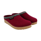 Haflinger Classic Wool Grizzly Clog - Bordo - Lenny's Shoe & Apparel