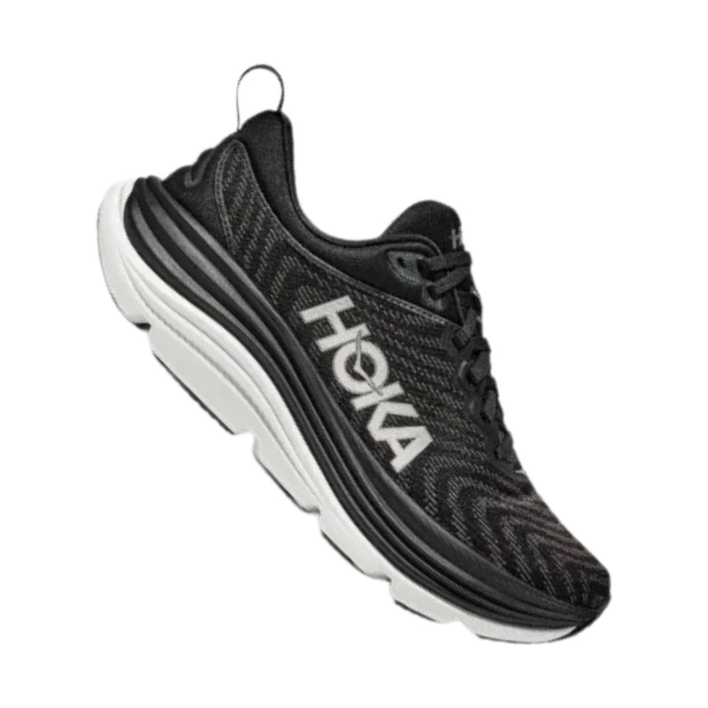 HOKA Women's Gaviota 5 Running Shoes - Black/White - Lenny's Shoe & Apparel