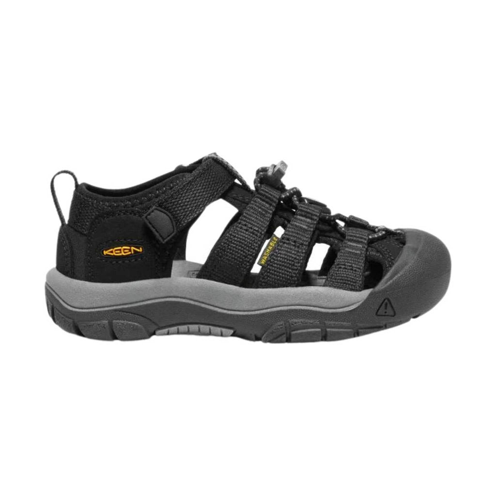 KEEN Little Kids' Newport H2 - Black/Keen Yellow - Lenny's Shoe & Apparel