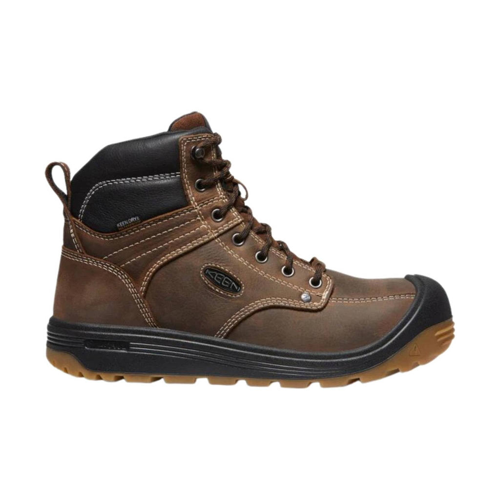 Keen Utility Men's Fort Wayne 6" Waterproof Carbon Fiber Toe Work Boots - Dark Earth - Lenny's Shoe & Apparel