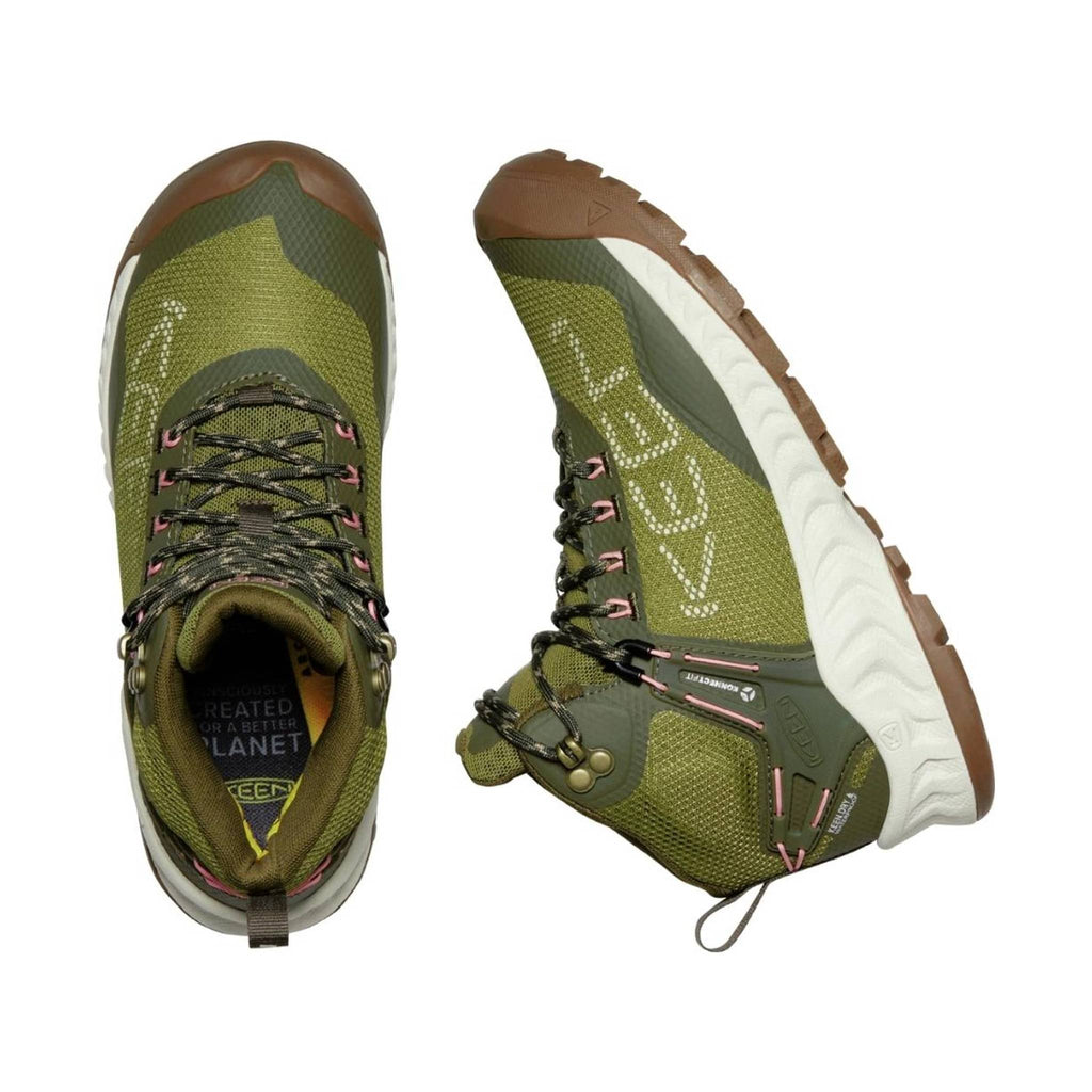 KEEN Women's NXIS EVO Waterproof Boot - Olive Drab/Birch - Lenny's Shoe & Apparel