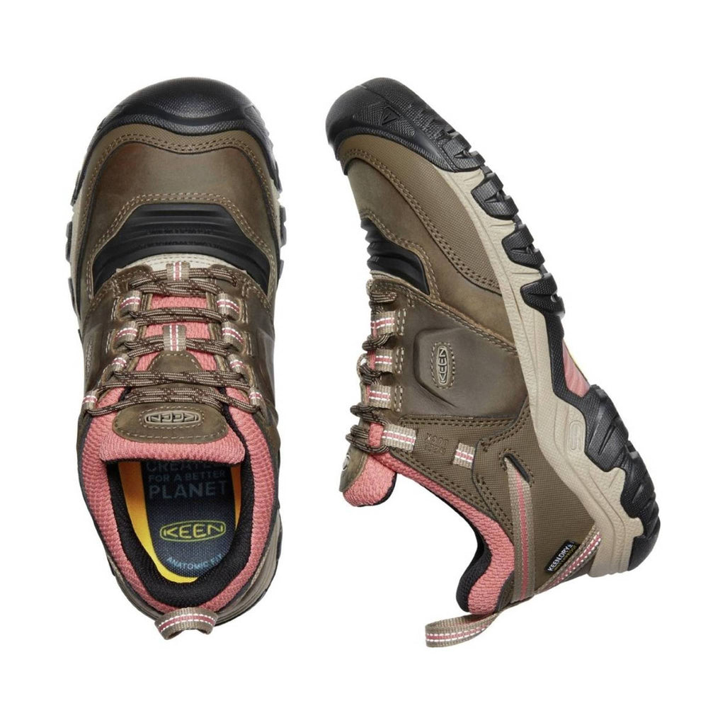 KEEN Women's Ridge Flex Waterproof - Timberwolf/Brick Dust - Lenny's Shoe & Apparel