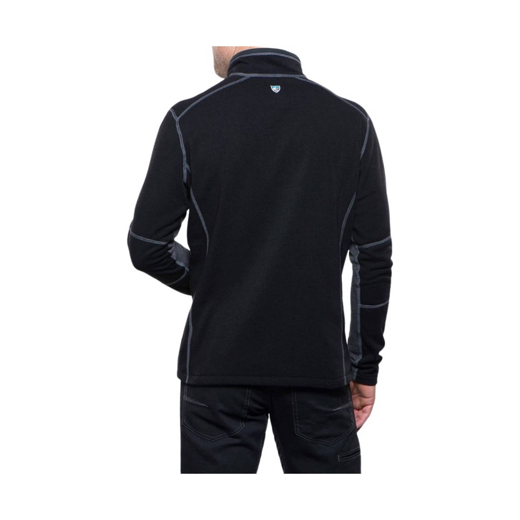 Kuhl Men's Revel Quarter-Zip Sweater - Black/Steel - Lenny's Shoe & Apparel