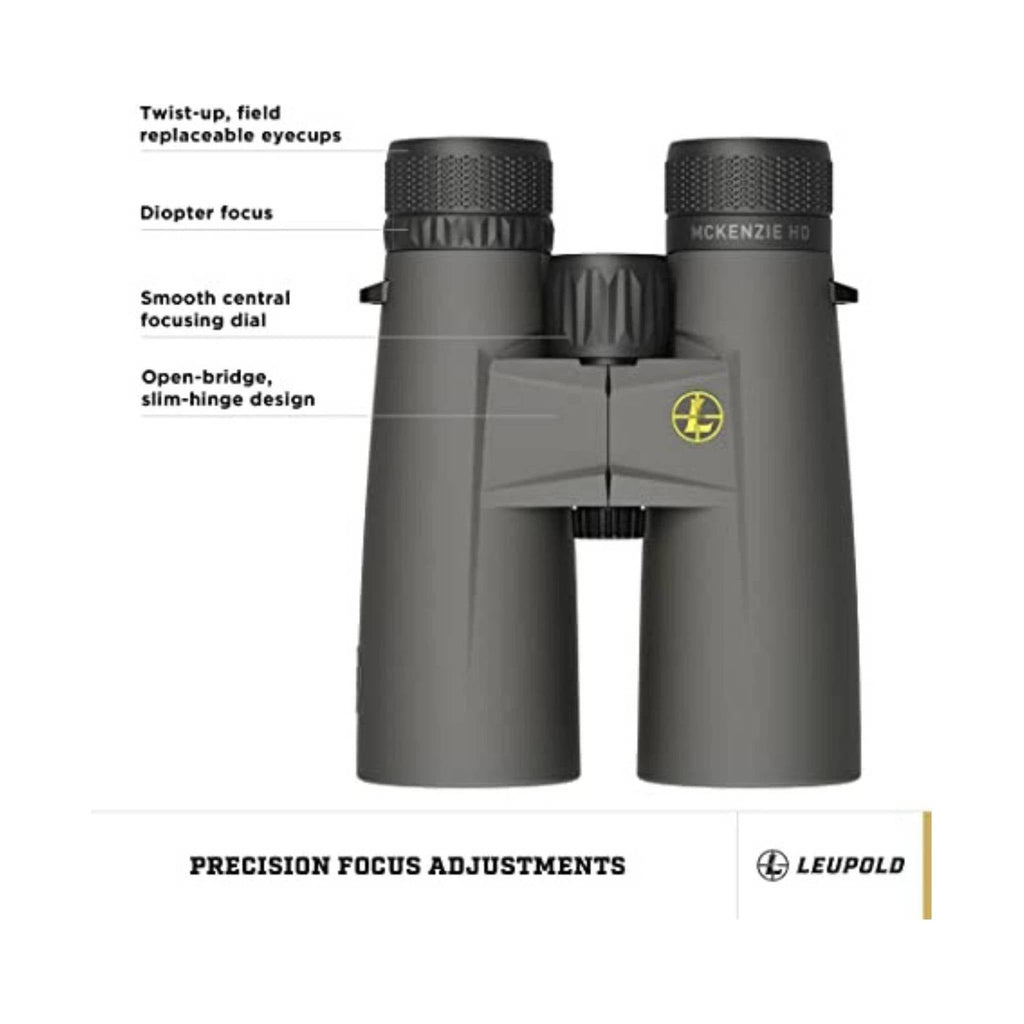 Leupold McKenzie Binouculars 10x42 - Grey - Lenny's Shoe & Apparel