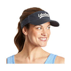 Life Is Good Ballyard Script Visor - Jet Black - Lenny's Shoe & Apparel