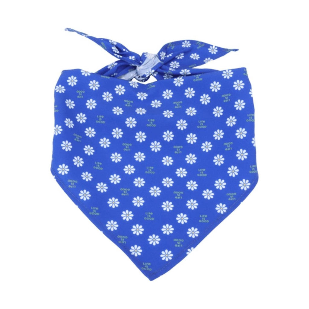 Life Is Good Daisy Dog Bandana - Royal Blue - Lenny's Shoe & Apparel