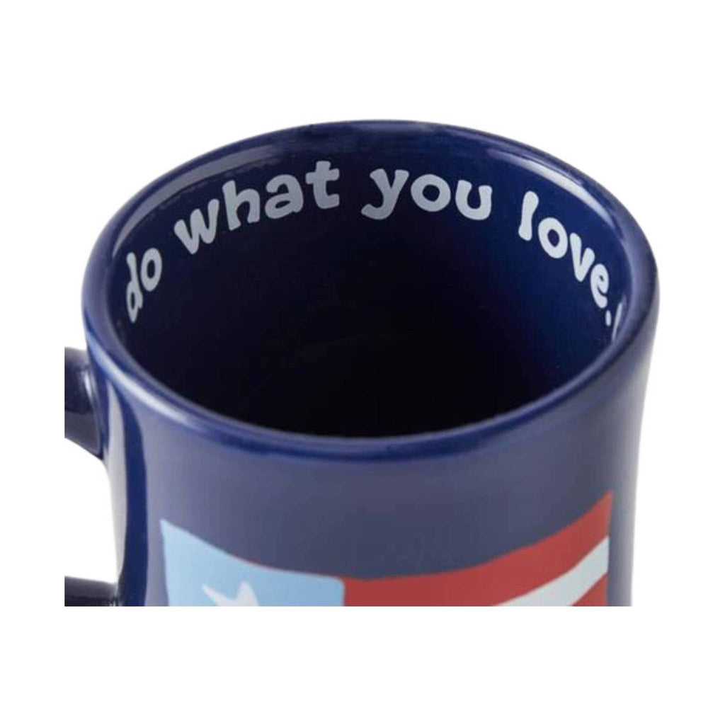 Life Is Good Three Stripe Flag Mug - Darkest Blue - Lenny's Shoe & Apparel