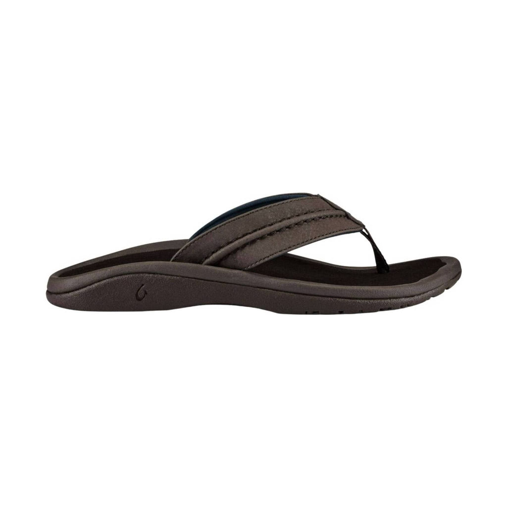 Olukai Men's Hokua Flip Flop - Dk Wood - Lenny's Shoe & Apparel