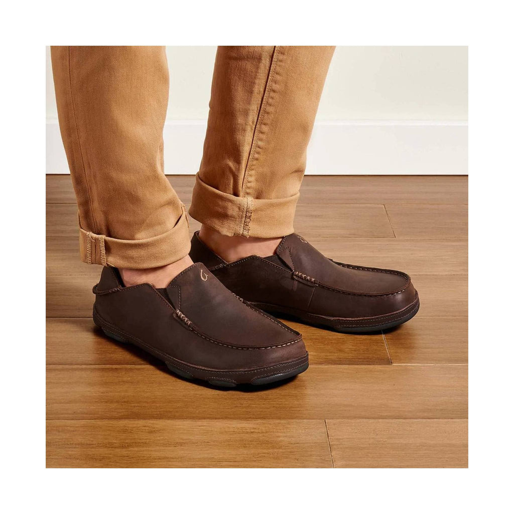 OluKai Men's Moloa - Dark wood Java - Lenny's Shoe & Apparel