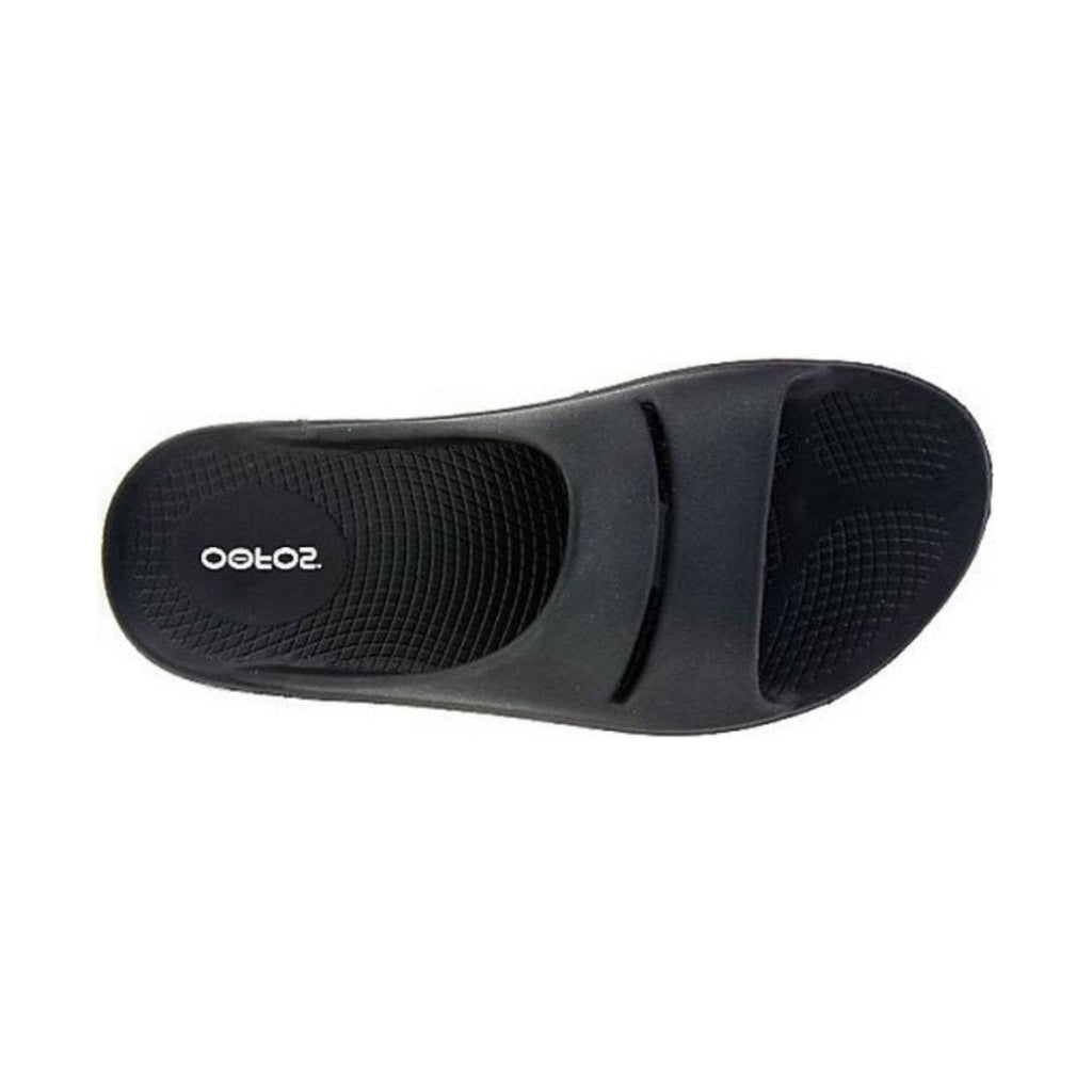 OOfos OOahh Slide - Black - Lenny's Shoe & Apparel