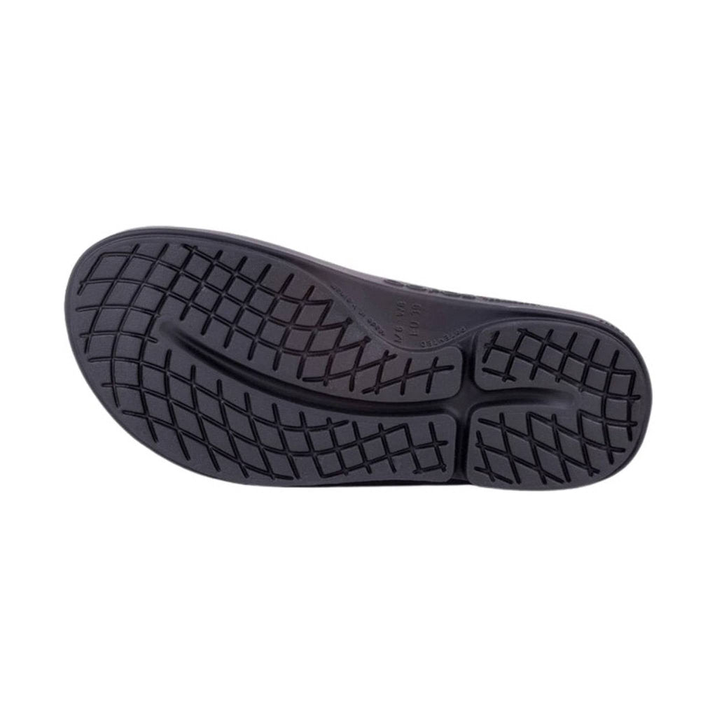 OOfos Women's OOahh Luxe Slide - Glossy Black - Lenny's Shoe & Apparel