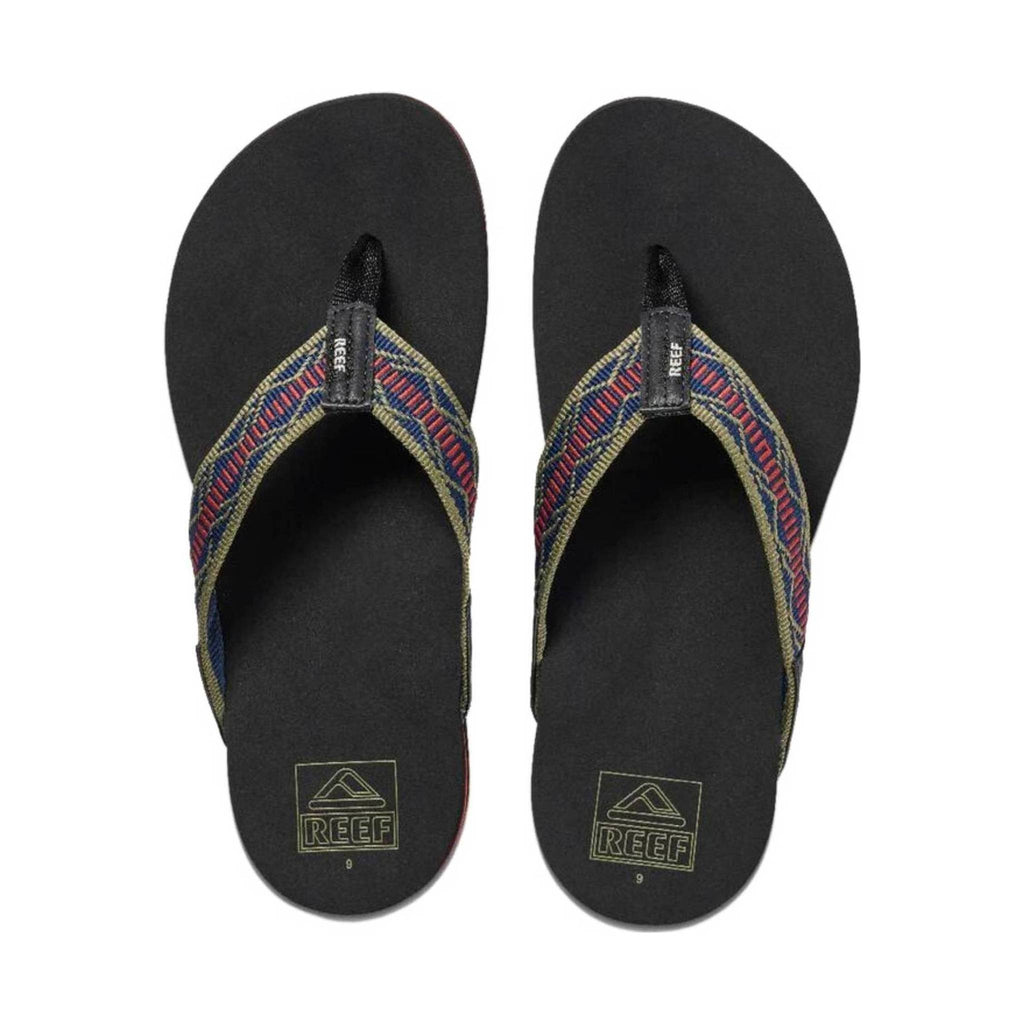 Reef Men's Newport Woven Flip Flop - Navy/red - Lenny's Shoe & Apparel