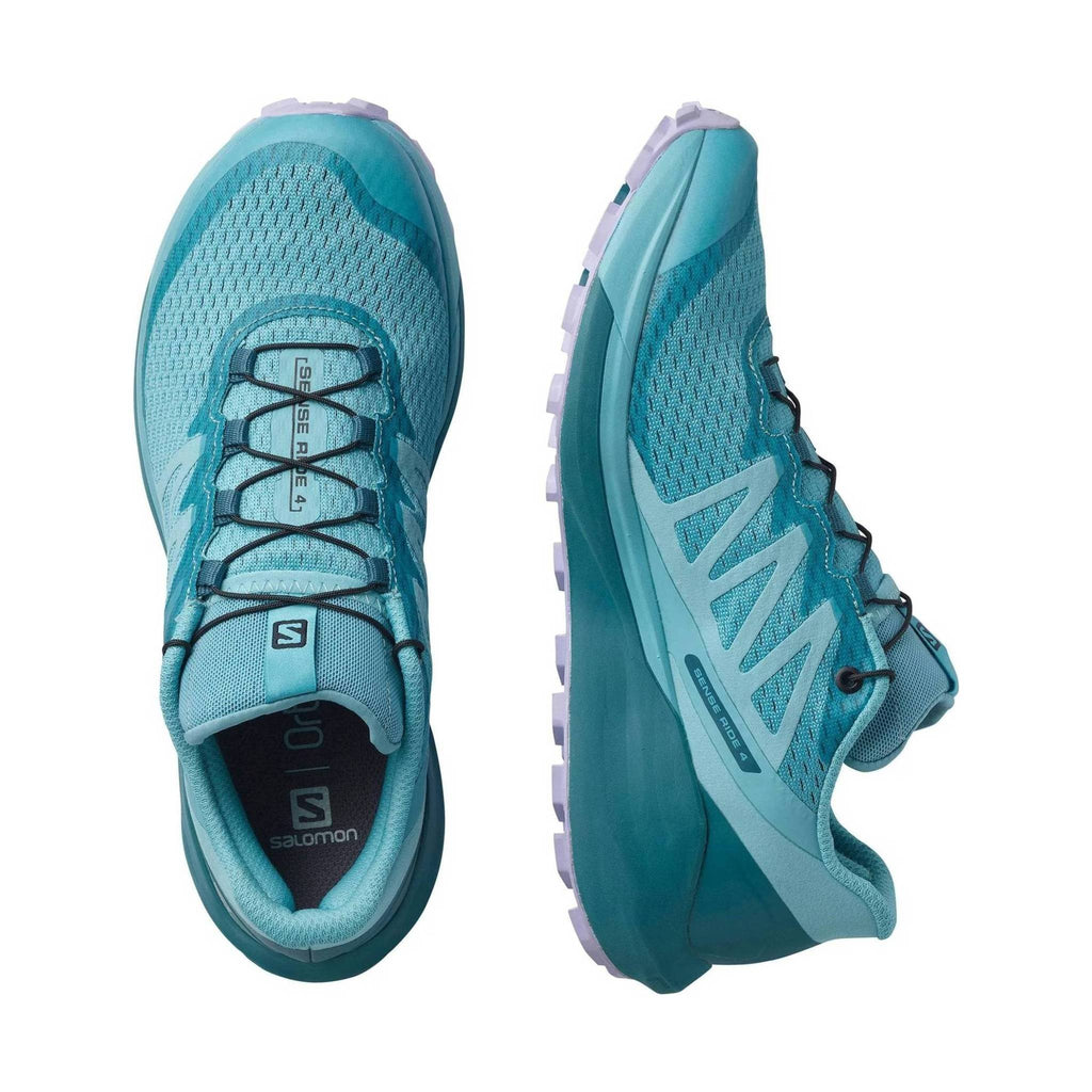 Salomon Women's Sense Ride 4 Running Shoes - Delphinium Blue/Mallard Blue/Lavender - Lenny's Shoe & Apparel